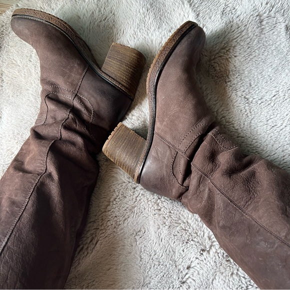 Carvela by Kurt Geiger Brown Knee-High Women's Boots Heels Sz 39 US 8.5 - Picture 12 of 14